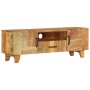Handgeschnitzter TV-Schrank aus massivem Recyclingholz, 120 x 30 x 40 cm von vidaXL, TV-Möbel - Ref: Foro24-247909, Preis: 20...