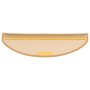 Tapetes para escaleras 15 uds 65x21x4 cm Sisal Semicircular