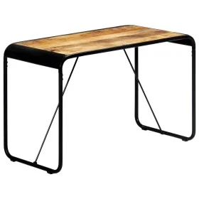 Mesa de comedor madera maciza de mango rugosa 118x60x76 cm by vidaXL, Kitchen and dining tables - Ref: Foro24-247868, Price: ...