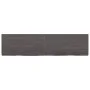 Estante pared madera roble tratada marrón oscuro 160x40x(2-6)cm de vidaXL, Estantes y estanterías - Ref: Foro24-363831, Preci...
