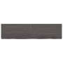 Wandregal aus dunkelbraun behandeltem Eichenholz, 160 x 40 x (2-6) cm von vidaXL, Regale und Regale - Ref: Foro24-363831, Pre...