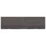 Estante pared madera roble tratada marrón oscuro 180x50x(2-4)cm de vidaXL, Estantes y estanterías - Ref: Foro24-363840, Preci...
