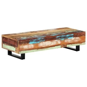 Solid recycled wood and steel coffee table 120x50x30 cm by vidaXL, Side tables - Ref: Foro24-247912, Price: 185,71 €, Discoun...