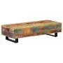 Solid recycled wood and steel coffee table 120x50x30 cm by vidaXL, Side tables - Ref: Foro24-247912, Price: 200,56 €, Discoun...