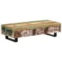 Solid recycled wood and steel coffee table 120x50x30 cm by vidaXL, Side tables - Ref: Foro24-247912, Price: 200,56 €, Discoun...
