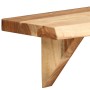 Wall shelves 2 pcs solid acacia wood 60x20x18 cm by vidaXL, Shelves and shelves - Ref: Foro24-247927, Price: 57,96 €, Discoun...