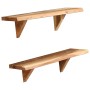 Wall shelves 2 pcs solid acacia wood 60x20x18 cm by vidaXL, Shelves and shelves - Ref: Foro24-247927, Price: 57,96 €, Discoun...