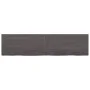 Wall shelf made of dark brown treated oak wood 160x40x(2-4)cm by vidaXL, Shelves and shelves - Ref: Foro24-363830, Price: 51,...