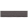 Wandregal aus dunkelbraunem, behandeltem Eichenholz 160x40x(2-4)cm von vidaXL, Regale und Regale - Ref: Foro24-363830, Preis:...