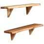 Wall shelves 2 pcs solid acacia wood 60x20x18 cm by vidaXL, Shelves and shelves - Ref: Foro24-247927, Price: 57,96 €, Discoun...