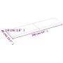 Wall shelf made of dark brown treated oak wood 160x40x(2-4)cm by vidaXL, Shelves and shelves - Ref: Foro24-363830, Price: 51,...
