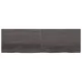 Dark brown treated oak wood wall shelf 200x60x(2-4)cm by vidaXL, Shelves and shelves - Ref: Foro24-363850, Price: 87,50 €, Di...