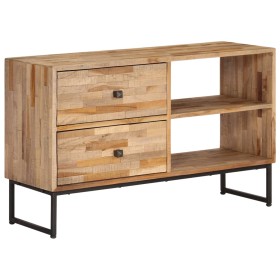 Mueble para TV de madera de teca reciclada 90x30x55 cm