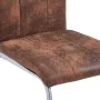 Cantilever dining chairs 2 pcs brown artificial suede leather by vidaXL, dining chairs - Ref: Foro24-281783, Price: 147,87 €,...