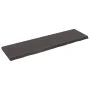 Dark brown treated oak wood wall shelf 180x50x(2-6)cm by vidaXL, Shelves and shelves - Ref: Foro24-363841, Price: 80,66 €, Di...