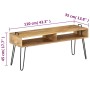 TV-Möbel aus massivem Mangoholz 110x35x45 cm von vidaXL, TV-Möbel - Ref: Foro24-246021, Preis: 120,94 €, Rabatt: %