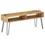 Solid mango wood TV stand 110x35x45 cm by vidaXL, TV Furniture - Ref: Foro24-246021, Price: 119,45 €, Discount: %