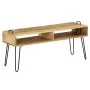 Solid mango wood TV stand 110x35x45 cm by vidaXL, TV Furniture - Ref: Foro24-246021, Price: 119,45 €, Discount: %
