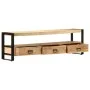 Mueble para TV madera maciza de mango 150x30x45 cm de vidaXL, Muebles TV - Ref: Foro24-247906, Precio: 221,12 €, Descuento: %