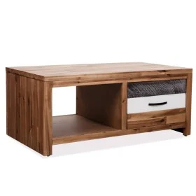 Mesa de centro de madera maciza de acacia 90x50x37,5 cm de vidaXL, Mesas de centro - Ref: Foro24-246043, Precio: 155,23 €, De...