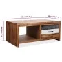 Mesa de centro de madera maciza de acacia 90x50x37,5 cm de vidaXL, Mesas de centro - Ref: Foro24-246043, Precio: 155,23 €, De...
