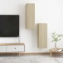 TV-Möbel 2 Stück Eichensperrholz 30,5x30x90 cm von vidaXL, TV-Möbel - Ref: Foro24-803351, Preis: 88,17 €, Rabatt: %