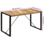 Esstisch 140x70x75 cm aus massivem Mangoholz von vidaXL, Küchen- und Esstische - Ref: Foro24-247420, Preis: 232,96 €, Rabatt: %