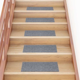 Felpudos autoadhesivos para escaleras, 15 unidades, 60 x 25 cm
