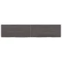 Estante pared madera roble tratada marrón oscuro 140x30x(2-6)cm by vidaXL, Shelves and shelves - Ref: Foro24-363821, Price: 5...