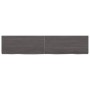 Estante pared madera roble tratada marrón oscuro 140x30x(2-6)cm von vidaXL, Regale und Regale - Ref: Foro24-363821, Preis: 57...