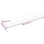 Estante pared madera roble tratada marrón oscuro 140x30x(2-6)cm by vidaXL, Shelves and shelves - Ref: Foro24-363821, Price: 5...