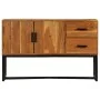 Solid brown acacia wood sideboard 110x30x70 cm by vidaXL, Sideboards - Ref: Foro24-246142, Price: 299,38 €, Discount: %