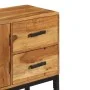 Aparador madera maciza de acacia marrón 110x30x70 cm de vidaXL, Aparadores - Ref: Foro24-246142, Precio: 299,38 €, Descuento: %