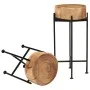 Set of side tables 2 units solid acacia wood by vidaXL, Side tables - Ref: Foro24-246207, Price: 88,77 €, Discount: %