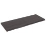 Estante pared madera roble tratada marrón oscuro 160x60x(2-6)cm by vidaXL, Shelves and shelves - Ref: Foro24-363835, Price: 8...