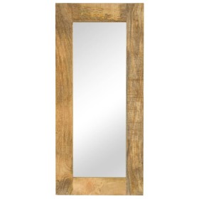 Spiegel aus massivem Mangoholz, 50 x 110 cm von vidaXL, Spiegel - Ref: Foro24-246303, Preis: 126,86 €, Rabatt: %