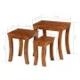 Stackable tables 3 pieces solid brown acacia wood 50x35x50 cm by vidaXL, Side tables - Ref: Foro24-246101, Price: 209,22 €, D...