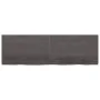 Estante pared madera roble tratada marrón oscuro 160x50x(2-4)cm de vidaXL, Estantes y estanterías - Ref: Foro24-363832, Preci...