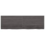 Estante pared madera roble tratada marrón oscuro 160x50x(2-4)cm von vidaXL, Regale und Regale - Ref: Foro24-363832, Preis: 61...