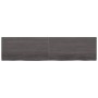 Dark brown treated oak wood wall shelf 200x50x(2-4)cm by vidaXL, Shelves and shelves - Ref: Foro24-363848, Price: 75,19 €, Di...