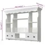 White wooden kitchen wall cabinet by vidaXL, Kitchen cabinets - Ref: Foro24-241372, Price: 228,59 €, Discount: %
