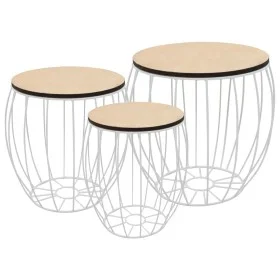 Set Couchtische 3-teilig Pappel Sperrholz Eisen von vidaXL, Couchtisch - Ref: Foro24-246837, Preis: 74,25 €, Rabatt: %