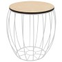Set of 3 coffee tables made of poplar plywood and iron. by vidaXL, Coffee table - Ref: Foro24-246837, Price: 75,49 €, Discoun...
