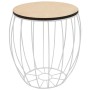 Set of 3 coffee tables made of poplar plywood and iron. by vidaXL, Coffee table - Ref: Foro24-246837, Price: 75,49 €, Discoun...