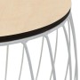 Set of 3 coffee tables made of poplar plywood and iron. by vidaXL, Coffee table - Ref: Foro24-246837, Price: 75,49 €, Discoun...