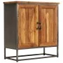Recycled teak and steel sideboard 65x30x70 cm by vidaXL, Sideboards - Ref: Foro24-246279, Price: 205,93 €, Discount: %