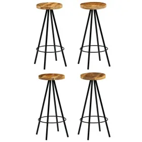 Kitchen bar stools 4 units solid mango wood by vidaXL, Kitchen stools - Ref: Foro24-246239, Price: 268,27 €, Discount: %
