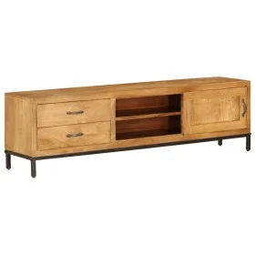 Mueble de TV madera maciza de mango 140x30x40 cm de vidaXL, Muebles TV - Ref: Foro24-246786, Precio: 288,49 €, Descuento: %