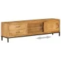 Solid mango wood TV stand 140x30x40 cm by vidaXL, TV Furniture - Ref: Foro24-246786, Price: 288,49 €, Discount: %