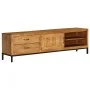Solid mango wood TV stand 140x30x40 cm by vidaXL, TV Furniture - Ref: Foro24-246786, Price: 288,49 €, Discount: %